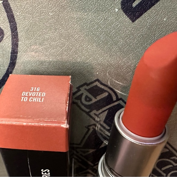 MAC Cosmetics Powder Kiss Lipstick in 316 Devoted to Chili - Picture 10 of 14